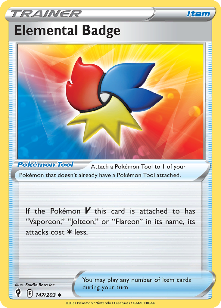Evolving Skies Elemental Badge #147/203